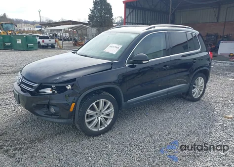 2012 Volkswagen Tiguan Se z USA, uszkodzony, nr VIN WVGBV7AX4CW589257